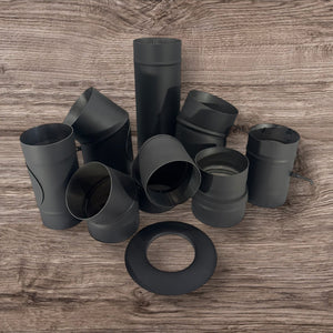 Black steel stove pipes