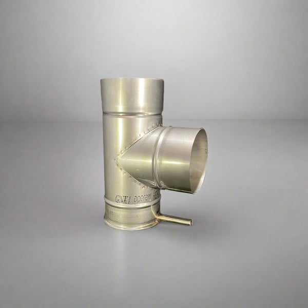 T-piece with condensate tray