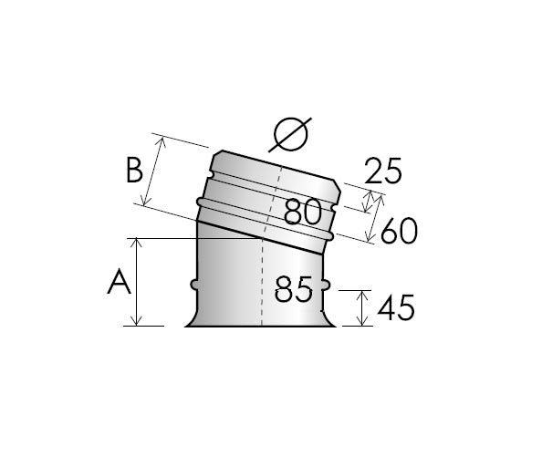 15° elbow