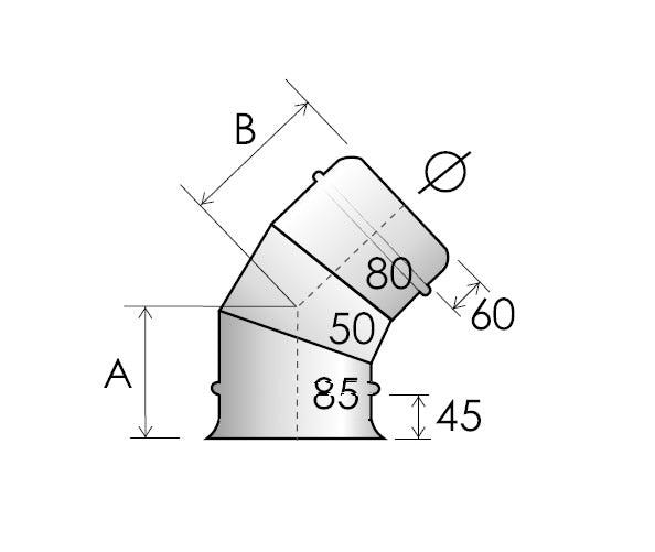 45° elbow
