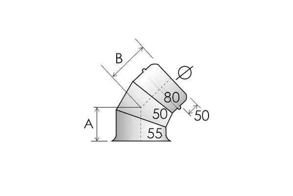 45° elbow